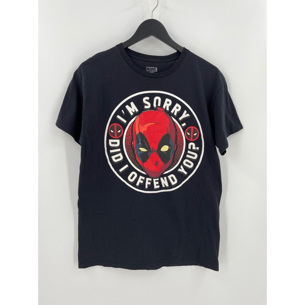 Marvel Deadpool Im Sorry Did I Offend You Graphic T Shirt Black M Mad Engine
